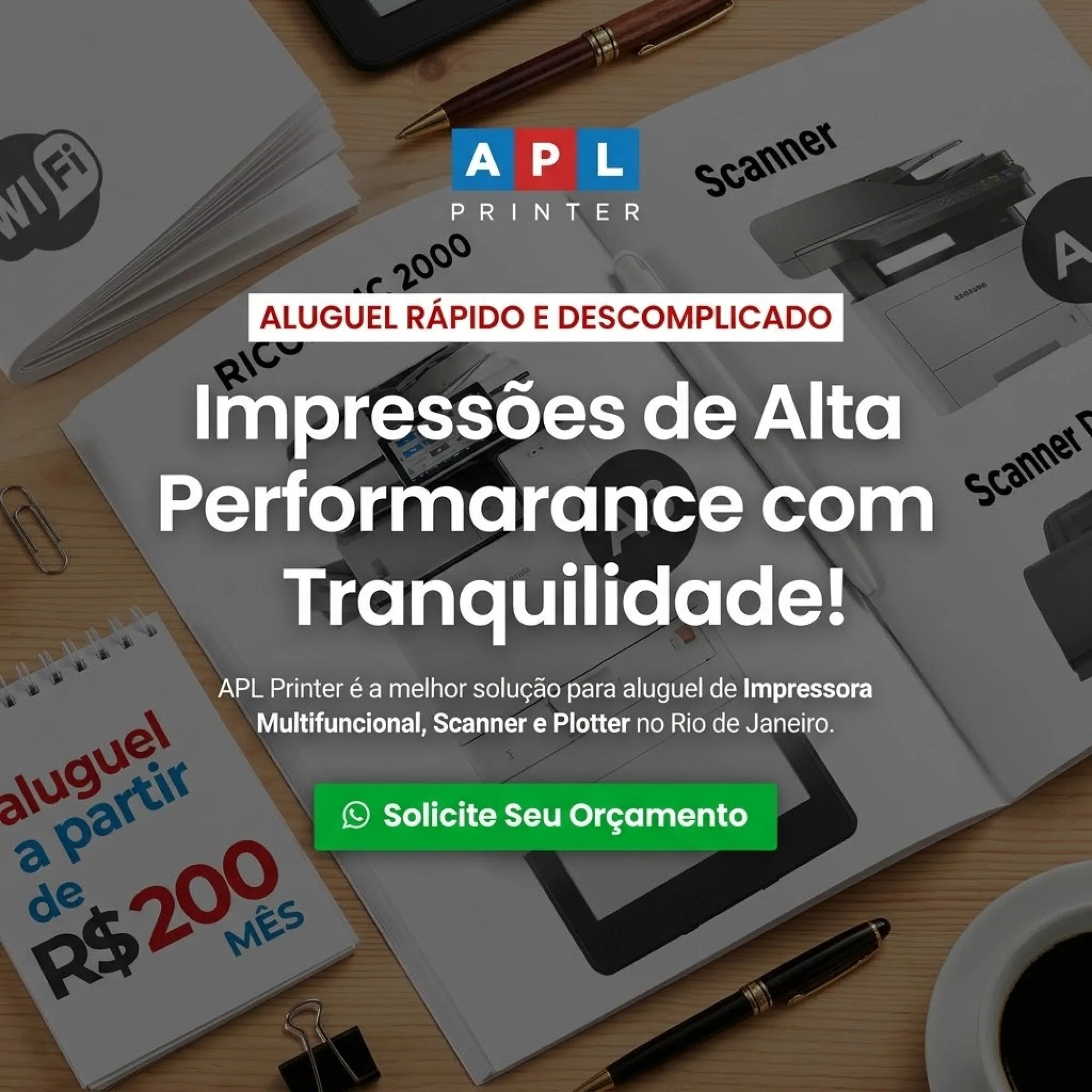 APL Pirnter - Aluguél de Impressoas, Ploters