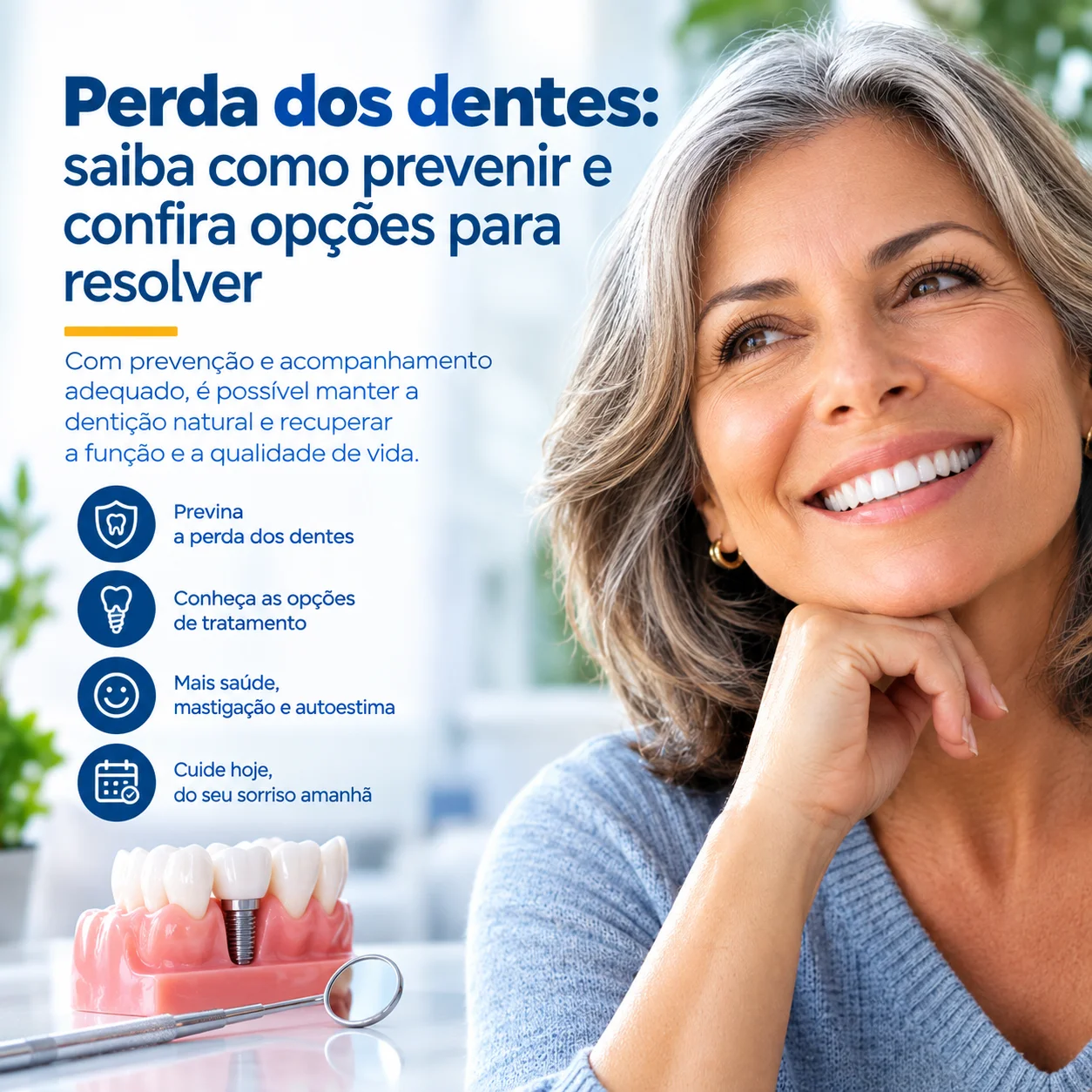 Perda dos dentes: como prevenir e quais são as opções para recuperar o sorriso