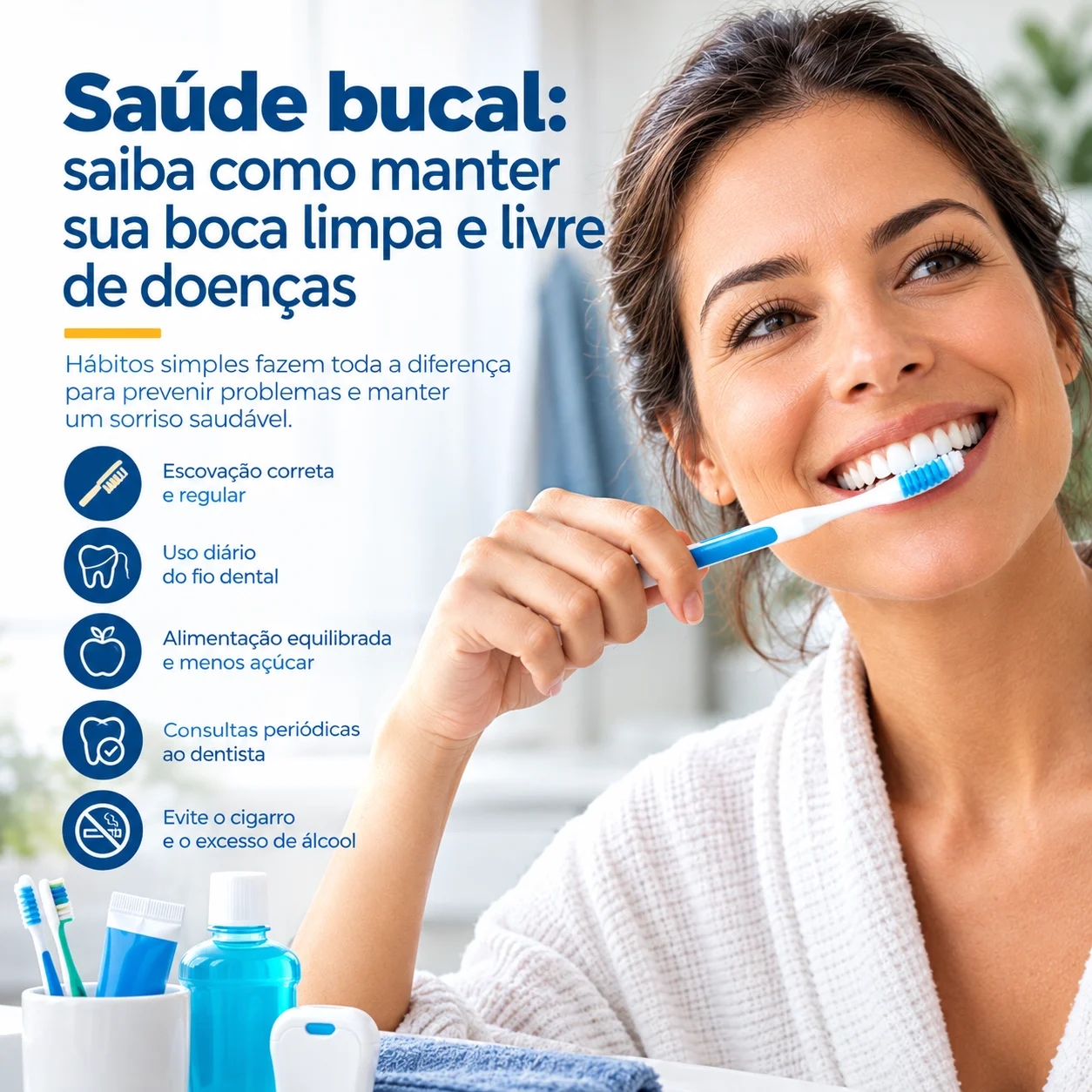 Saúde bucal: hábitos simples ajudam a prevenir cáries, mau hálito e doenças